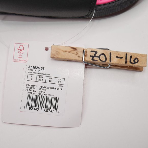 PUMA Cool Cat JR Sport Slides Black/Knock Out Pink - Picture 7 of 9